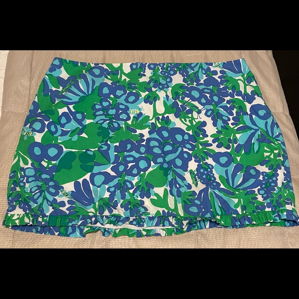Lilly Pulitzer Blue/Green/White Skirt